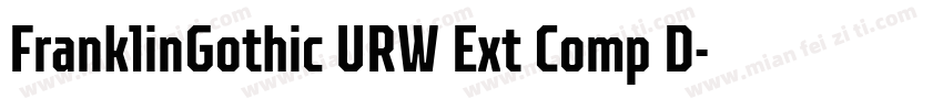 FranklinGothic URW Ext Comp D字体转换